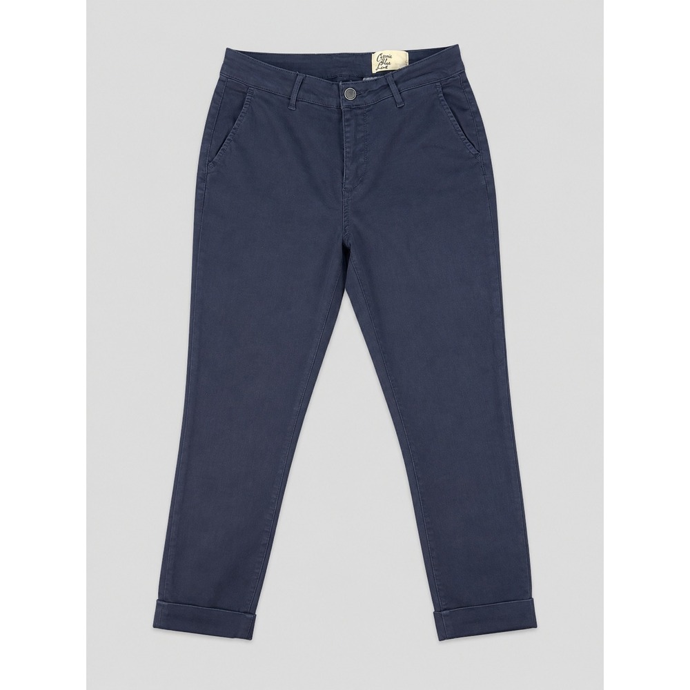 Cosmic Blue Love Navy Blue Slim Chino Pants C561ADM Womens Size 28/6